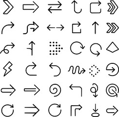 Unique Arrow Vector Icons Set
