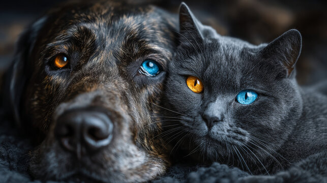 adopt don't shop campaign vector illustration for banner and poster, adopt animal from shelter, dog and cat, pet adoption concept for design - Powered by Adobe