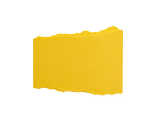 A single crumpled sheet of blank yellow paper with a wrinkled texture and a torn edge