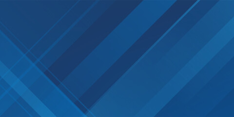 Fototapeta premium Blue background with abstract box rectangle geometric shapes modern element for banner.eps 10