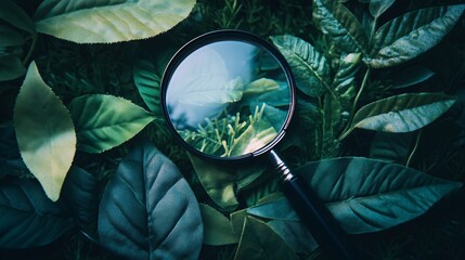 Magnifying Glass for Collectibles and Curiosity - Isolated on White Background