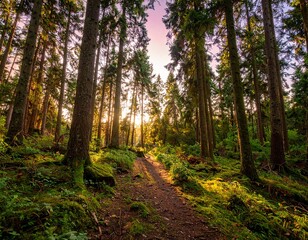 footpath in the woods