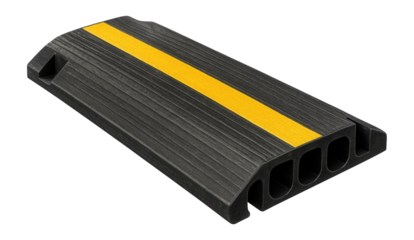 Heavy-duty rubber cable protector for events