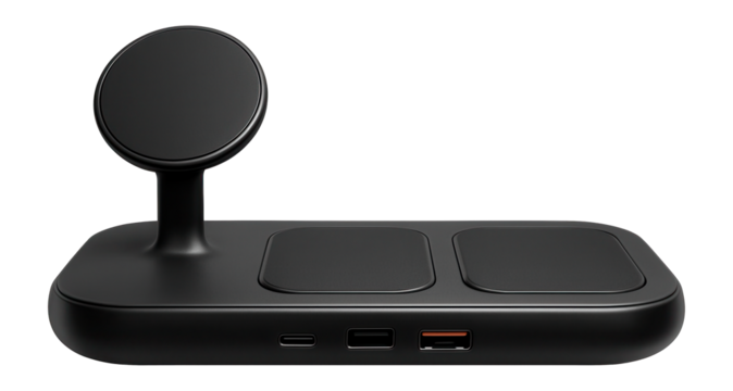 Wireless charging station with multiple ports