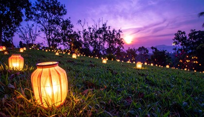 candle in the garden
