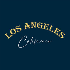 Vintage college varsity california state los angeles city slogan print for graphic tee t shirt or sweatshirt - Vector
