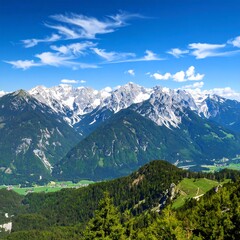 Fototapeta premium Mountain range panorama (3)