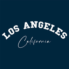 Vintage college varsity california state los angeles city slogan print for graphic tee t shirt or sweatshirt - Vector