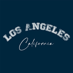 Vintage college varsity california state los angeles city slogan print for graphic tee t shirt or sweatshirt - Vector