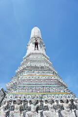 Wat Arun Ratchawararam Ratchawaramahawihan or Wat Arun (Temple of Dawn) famous and beautiful place in Bangkok, Thailand.