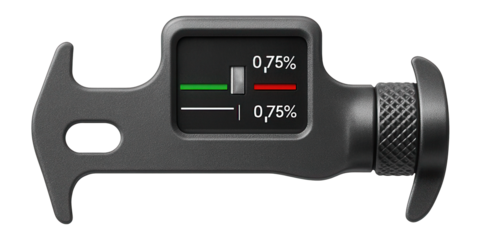 Bicycle chain wear indicator with gauge