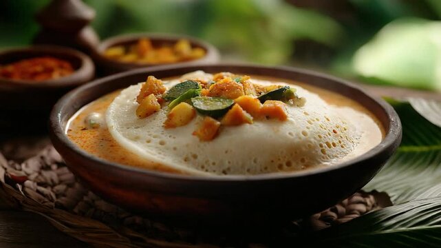appam with stew kerala indian recipe video orbit left	
