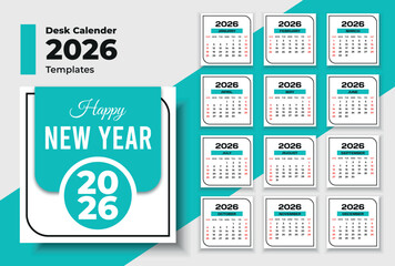 2026 Desk Calendar Template