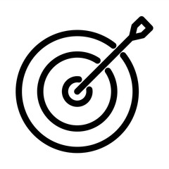 Target Audience Outline Icon