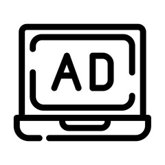 Laptop AD Display Icon