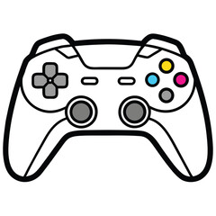 Photorealistic Gamepad &ndash; Modern White Joystick with Studio Lighting