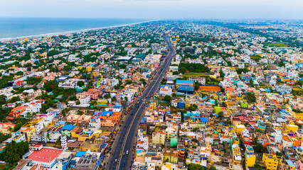 Obraz premium Chennai City Landscapes OMR, ECR, Palikaranai South Chennai