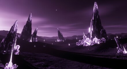 Purple Alien Landscape.
