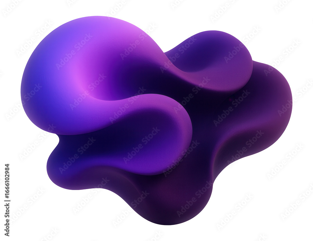 Wall mural abstract element with a gradient from purple to plum