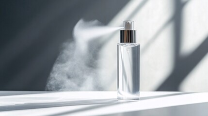 Makeup Setting Mist for Long-Lasting Makeup - Isolated on White Background