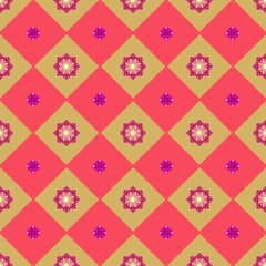 Pattern Background Geometric Mosaic Wallpaper Fabric Design