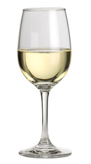 Single wine glass isolated on white background --ar 9:16