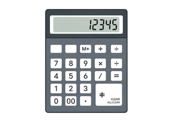 Digital calculator showing numbers for financial calculations, budgeting, and accounting tasks