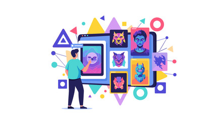 Serene woman meditating surrounded by lush indoor plants promoting wellness and tranquility