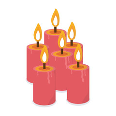 Diwali Candles  Illustration