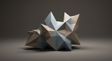 Experience the beauty of a innovative artwork built from polygonal geometry