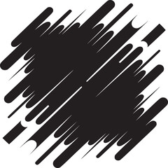 Obraz premium Dynamic black streaks create modern abstract pattern for backgrounds or creative design projects