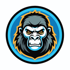 Angry Gorillas Logo Inside Circle