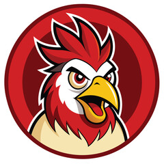 Chicken Logo Inside Circle