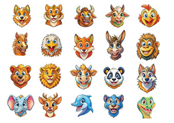 Set of Smile Animals
