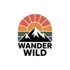 Wander Wild – Minimal Outdoor Adventure T-Shirt Design