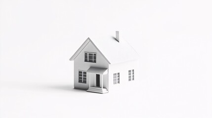 Mortgage for Home Loan and Property Financing - Isolated on White Background