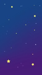 Starry Night Sky Illustration Background 