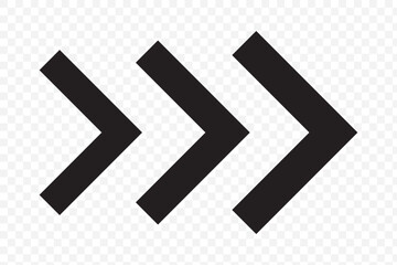 Arrow moving dynamic symbols. Road lines arrow zigzag chevron speeds flat style. EPS 10.