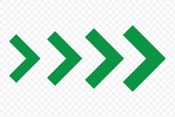 colourful arrow. dynamic moving arrow representing speed, acceleration, fast. transparent png and vector illustration. EPS 10.