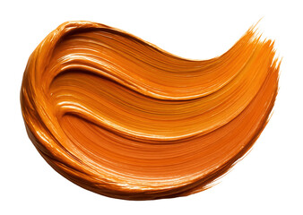 Brush stroke with layered acrylic paint, warm tones