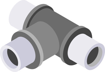 Plumbing Repair Tools and Pipe Fittings Isometric Vector Icons