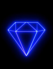 Neon diamond graphic