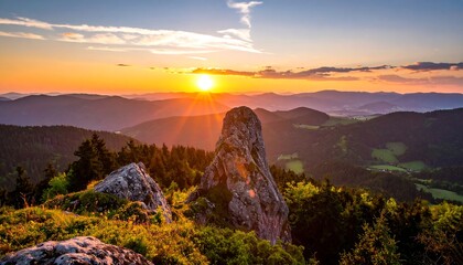 Mountain sunset vista (3)