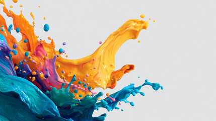 カラフルなペンキのスプラッシュ