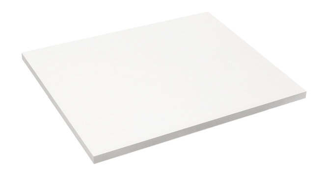 White foam core sign with printed name