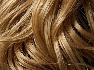 Fototapeta premium Closeup of intricately woven strands of golden blonde hair
