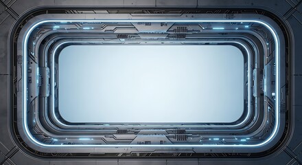 Futuristic Technology Display Interface.