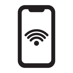 Mobile contactless payment Glyph icon