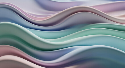 Obraz premium Pastel fabric waves abstract background
