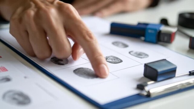 Fingerprinting in progress